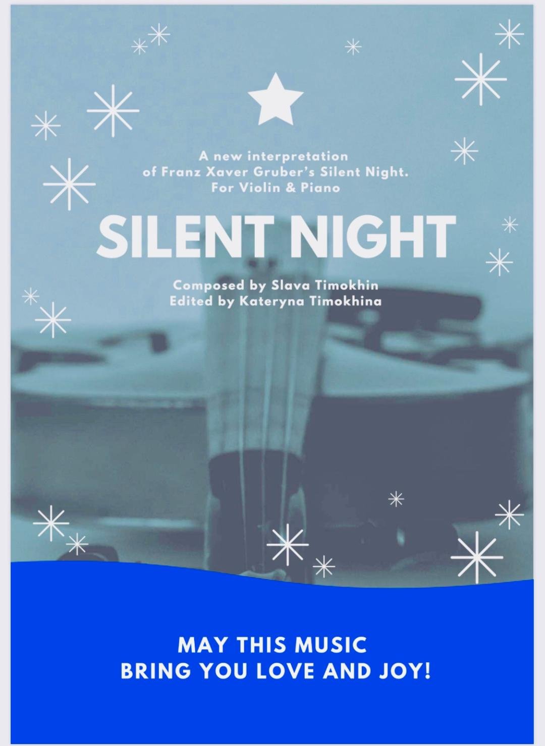 « Stille Nacht » – pour violon (ou flûte) et piano – « Silent Night », nouvel arrangement